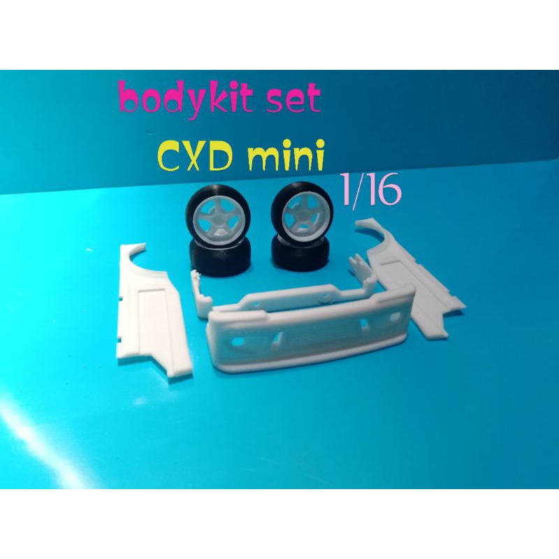 bodykit set velg drift RC CXD mini 1/16