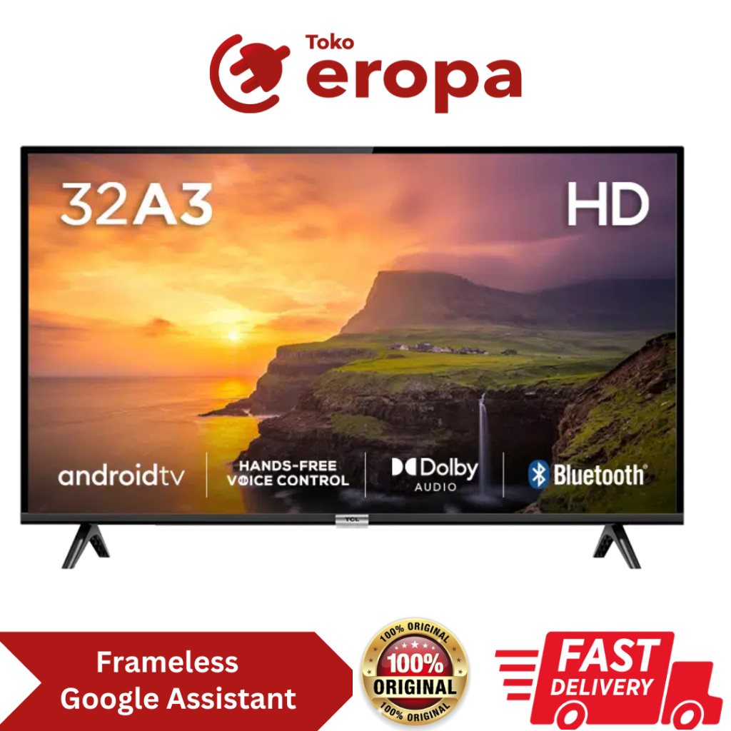 TV 32 Inch Smart Google TV TCL 32A3