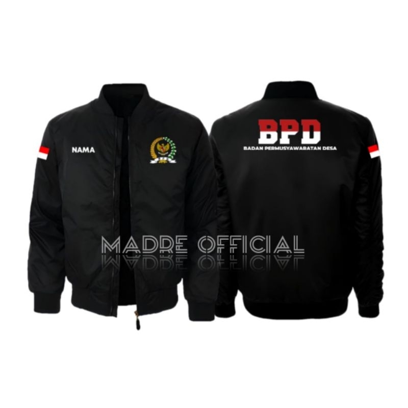 Jaket Bomber Pria Terbaik - Bomber BPD Bordir - Desain Custom
