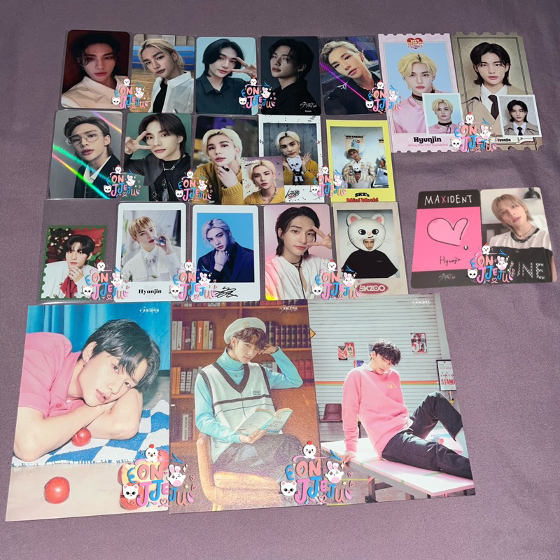 [Ready Stock] Stray Kids SKZ Hwang Hyunjin Photocard PC SET ( SUBK Red Light, Apple Music IN LIFE, M
