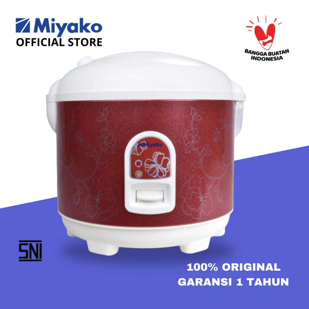 Magic Com Miyako MCM-528-BGS Rice cooker –  1.8 Liter 3in1 395 Watt MCM528BGS