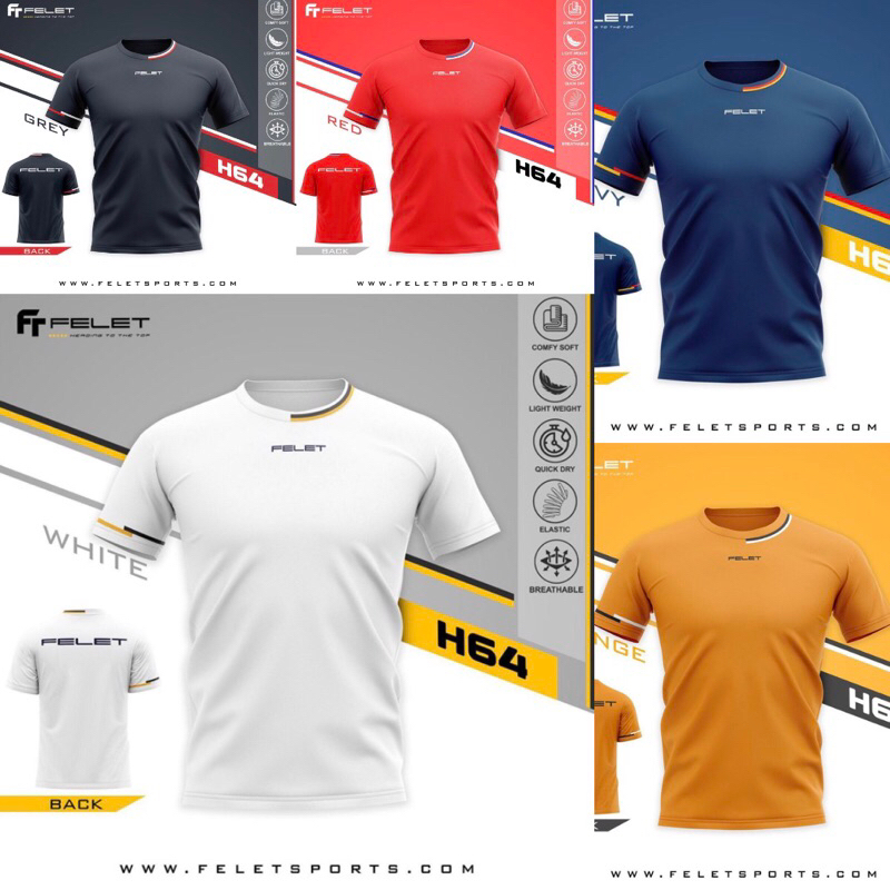 Kaos Baju Badminton Olahraga Felet Original