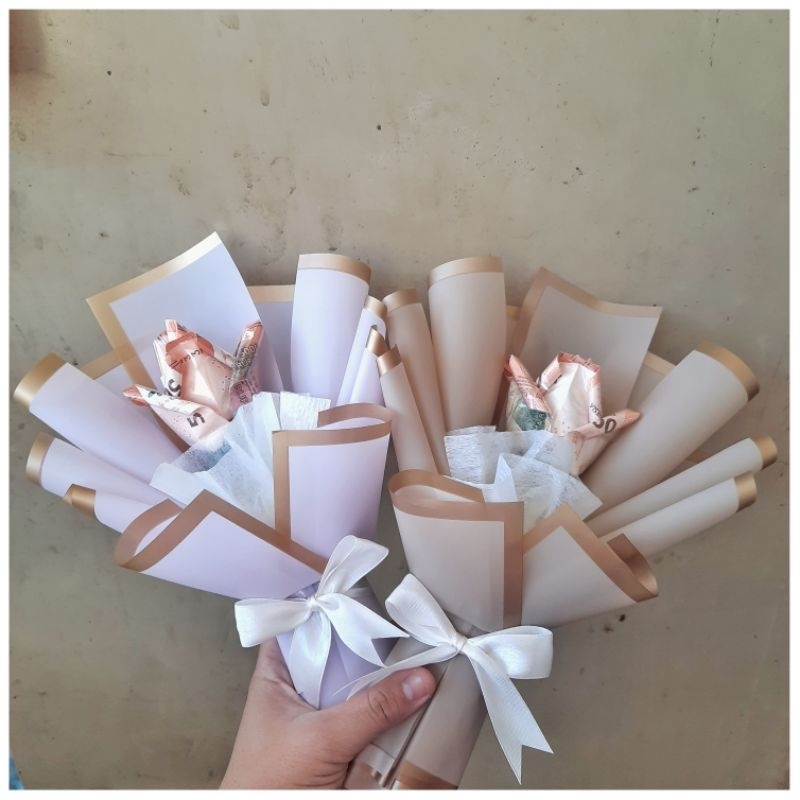 Bouquet Trial Single Money Flower - Bouquet Bunga / Bouquet Uang / Bouquet Murah /Buket Uang / Buket