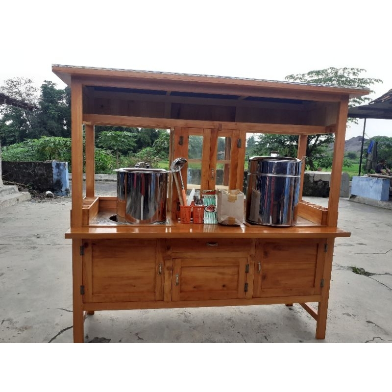 Gerobak bakso lengkap