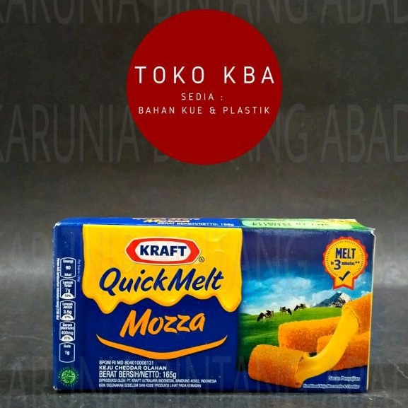 

Keju Kraft Quick Melt Mozza 165 Gram