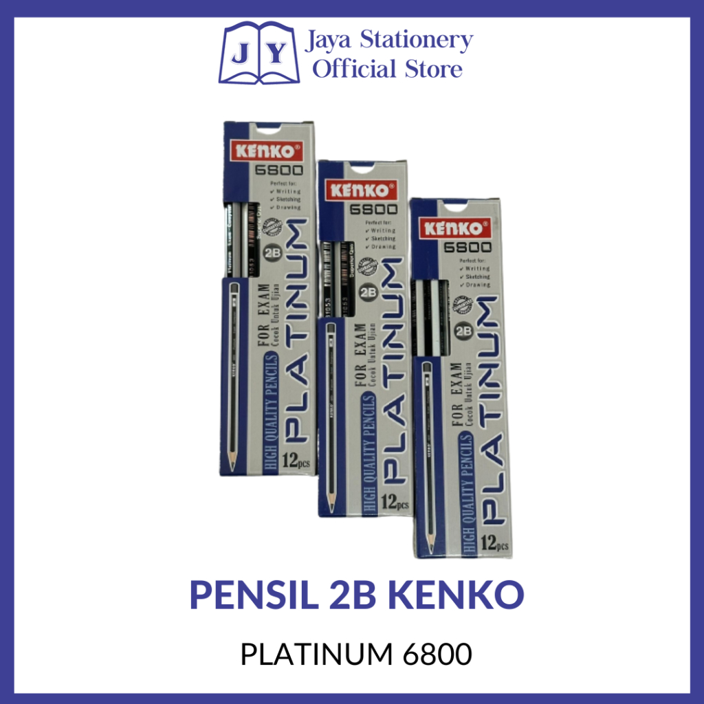 

[BISA COD] Pensil 2B merk Kenko Platinum 6800