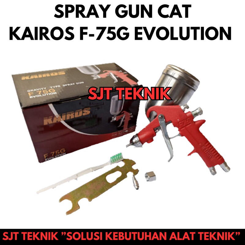 Spray Gun Tabung Atas Kairos F 75G Evolution Spray gun cat kairos f75g evolution tabung atas 400ml