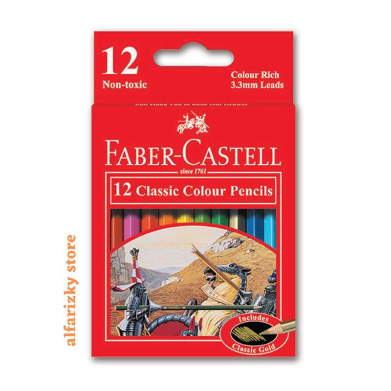 

Pensil Warna FABER CASTELL 12S Classic Colour Pencils 12 Warna Pendek