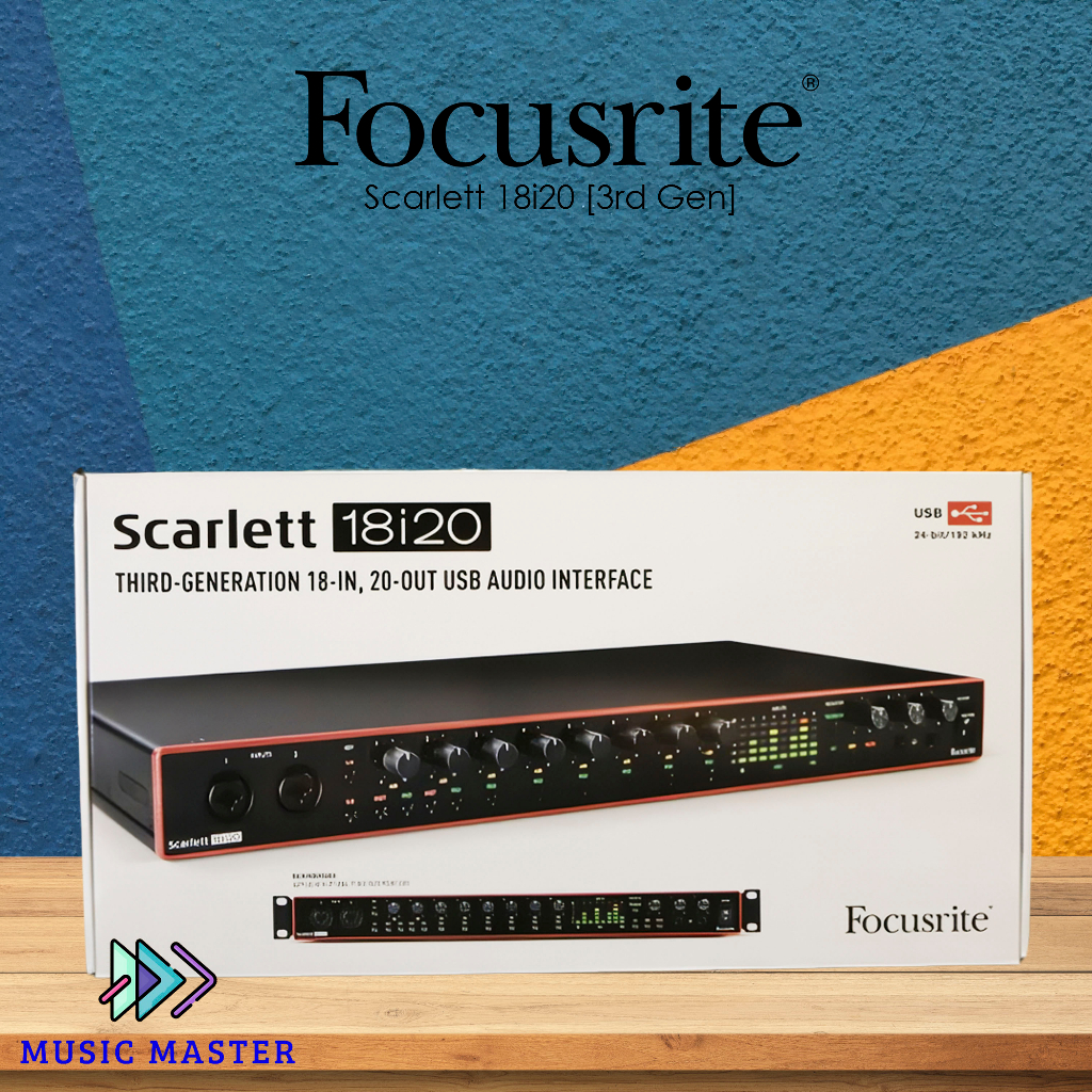 Focusrite Scarlett 18i20 3rd Gen USB Audio Interface