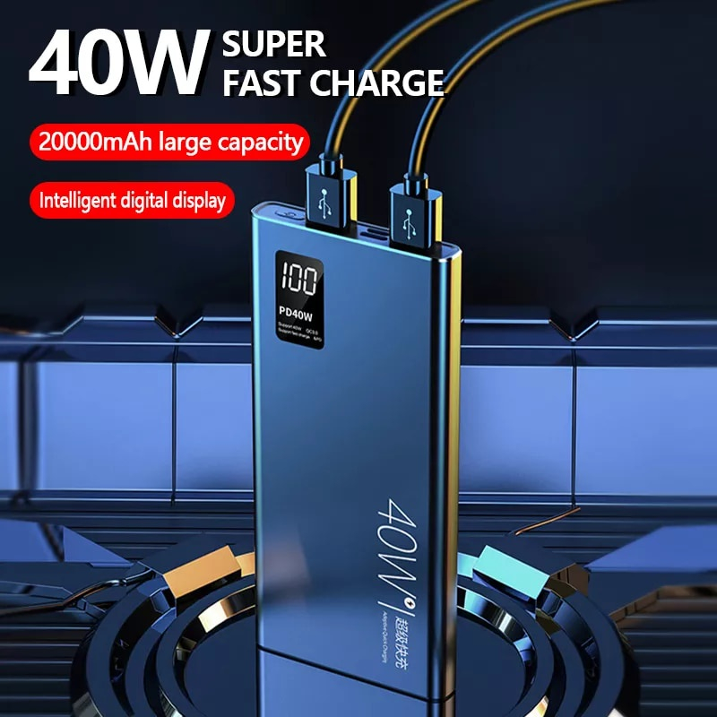 Powerbank 10000mah PD 40W fast charger