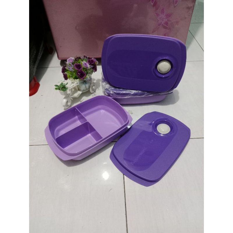 lunch box byo ungu malay  tupperware new