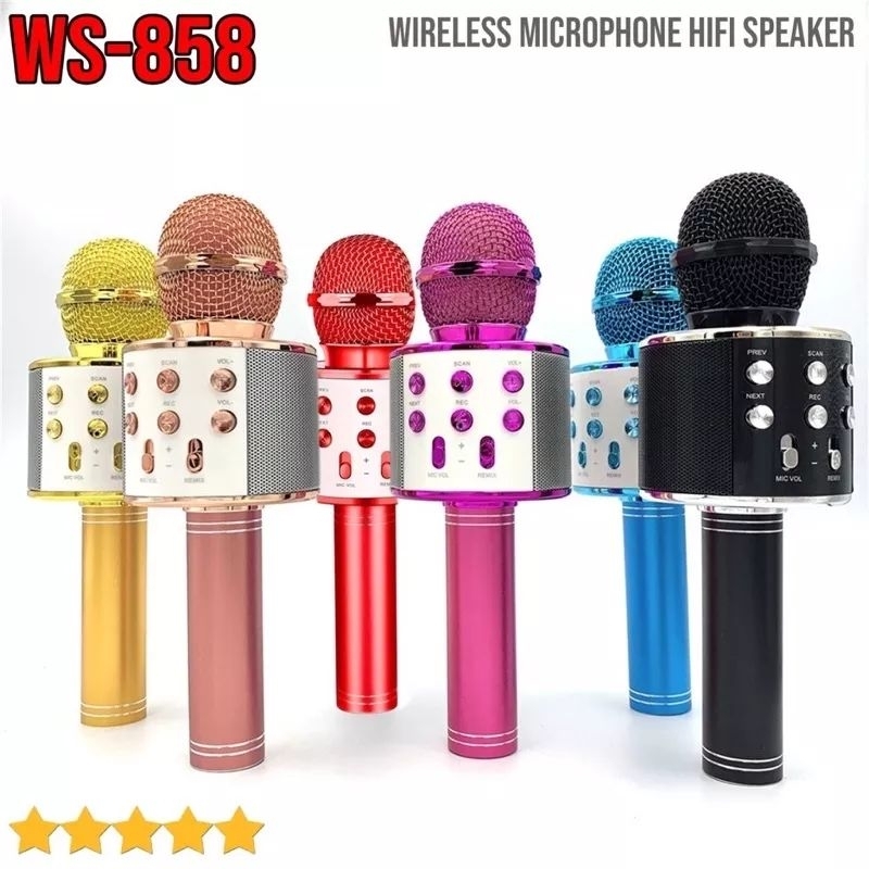 Mic karoke mikropon original wiraless bluetooth Mic portable