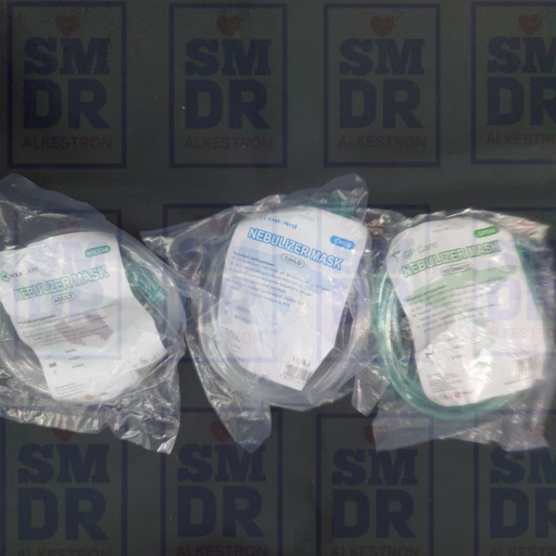Masker nebulizer/sungkup uap pernapasan dewasa/anak/bayi