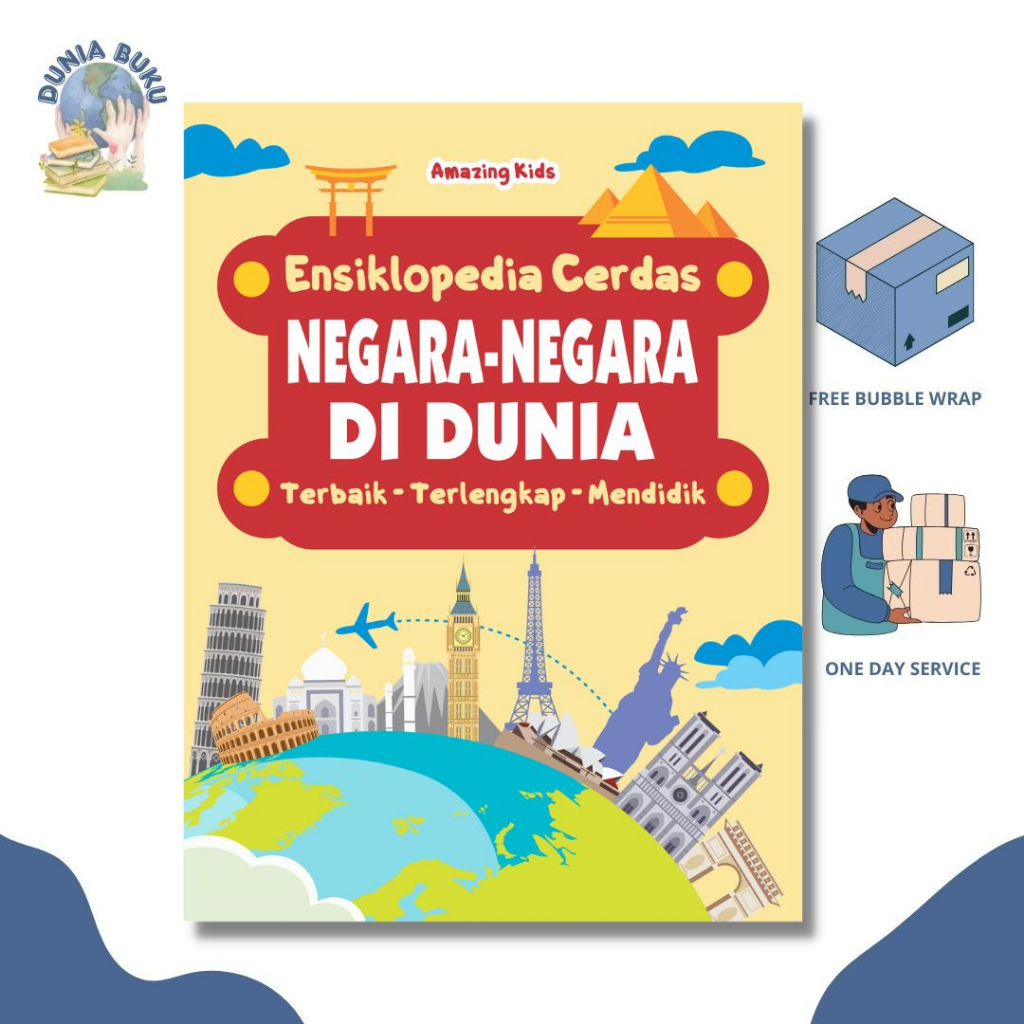 Buku Anak TK / PAUD ENSIKLOPEDIA CERDAS NEGARA-NEGARA DI DUNIA