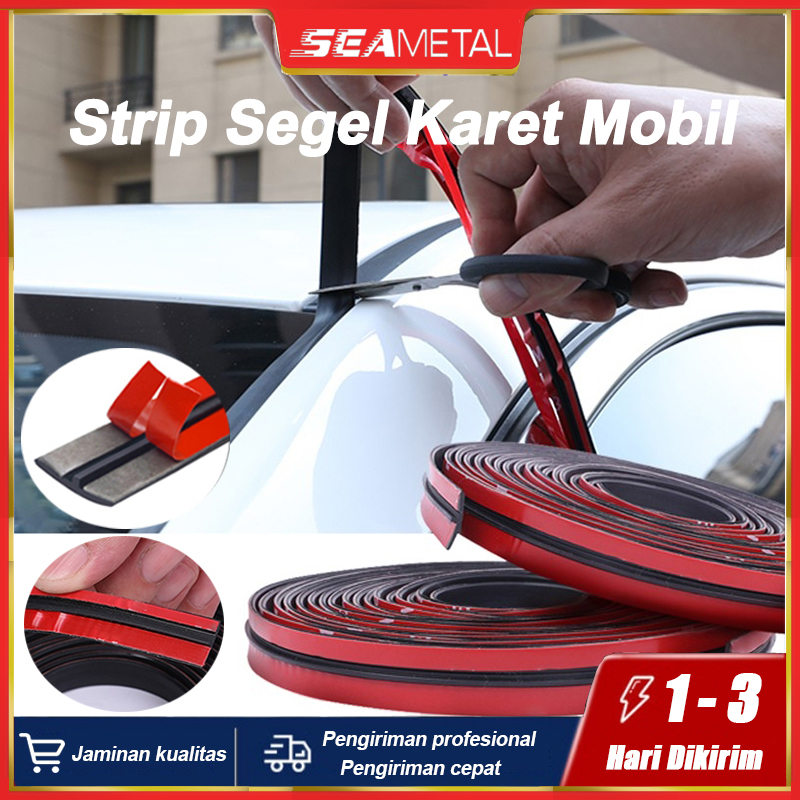SEAMETAL Strip Segel Karet Mobil Karet Kaca Mobil Segel Karet Pelindung Kaca Debu Suara Noise Reduct