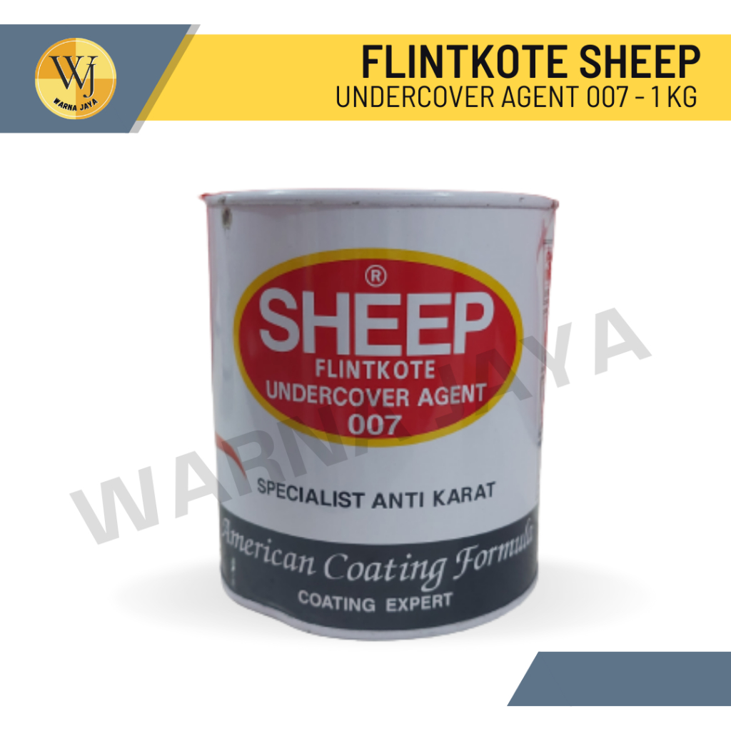 Flintkote Sheep Cat Besi Anti Karat Mobil 1 Kg Plingkut / Flinkote Hitam