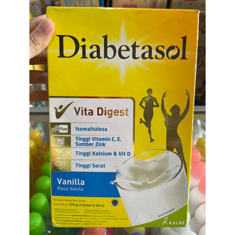 

Diabetasol VANILA Coklat 570gram EXPIRED 2025