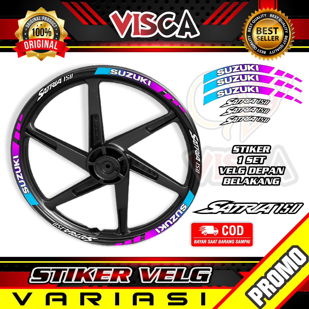 Stiker Velg List Velg Motor Stiker Velg Sticker Velg Motor SATRIA Bunglon 02