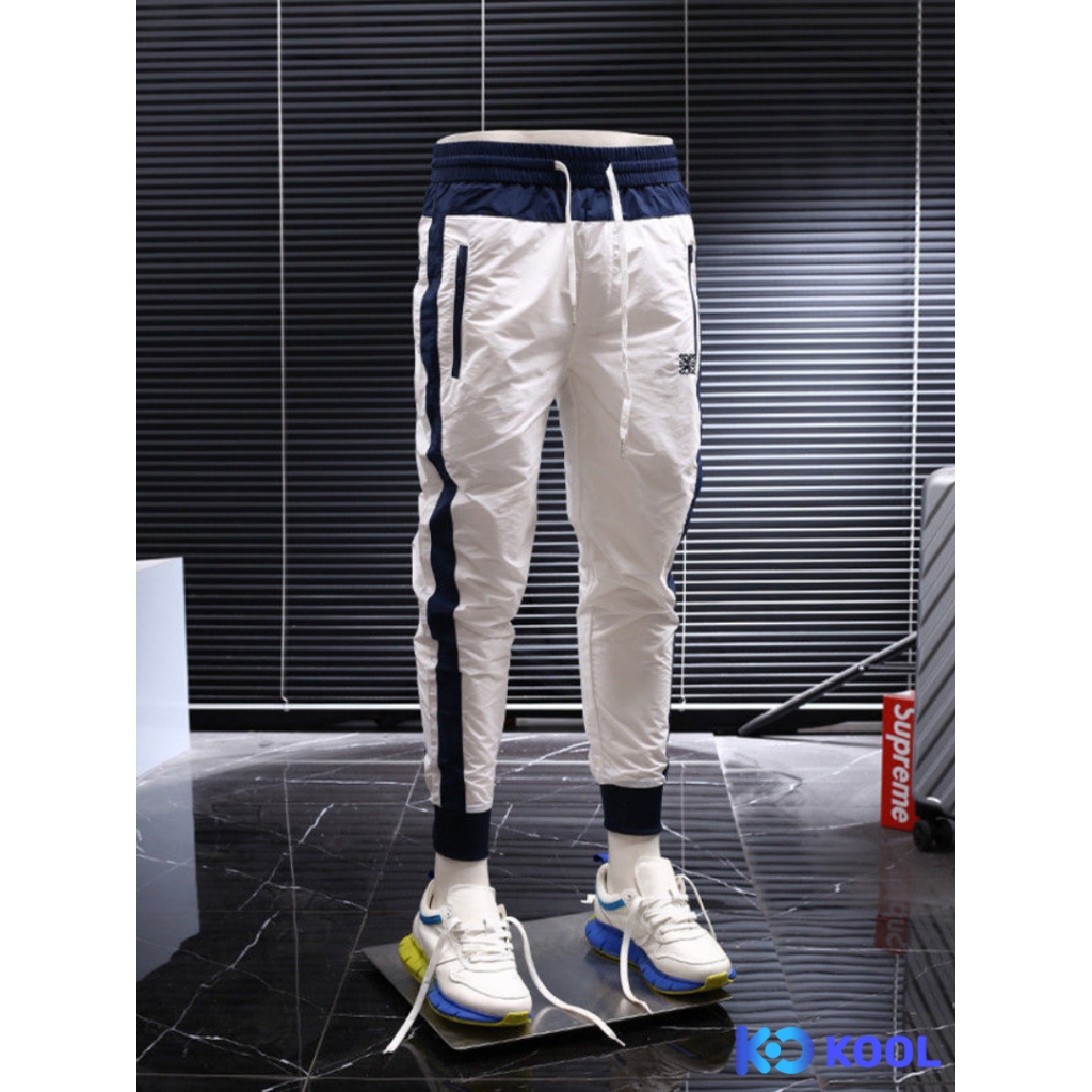 COD Bees Celana Panjang Jogger Putih / Celana Joger / Celana Jogger / Jogger Pants Pria / Jogger / J