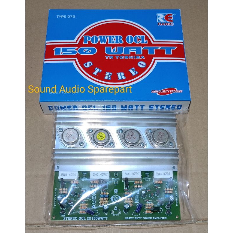 Kit Power OCL Stereo 150 wat Jengkol Mj2955/2n3055 TOSHIBA