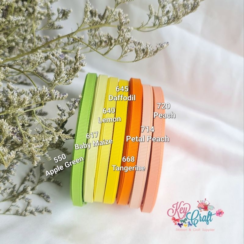 

(5yard)-Pita Grossgrain polos import 1/4" (0,6cm)