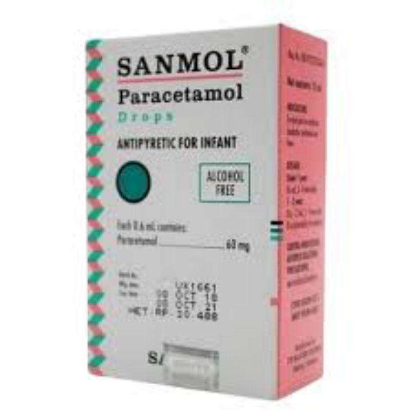 Sanmol Paracetamol Drop Syrup Tablet Penurun Panas Bayi Anak Dewasa