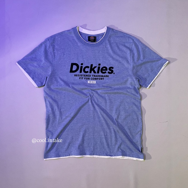Dickies script logo tshirt blue ORIGINAL 100%