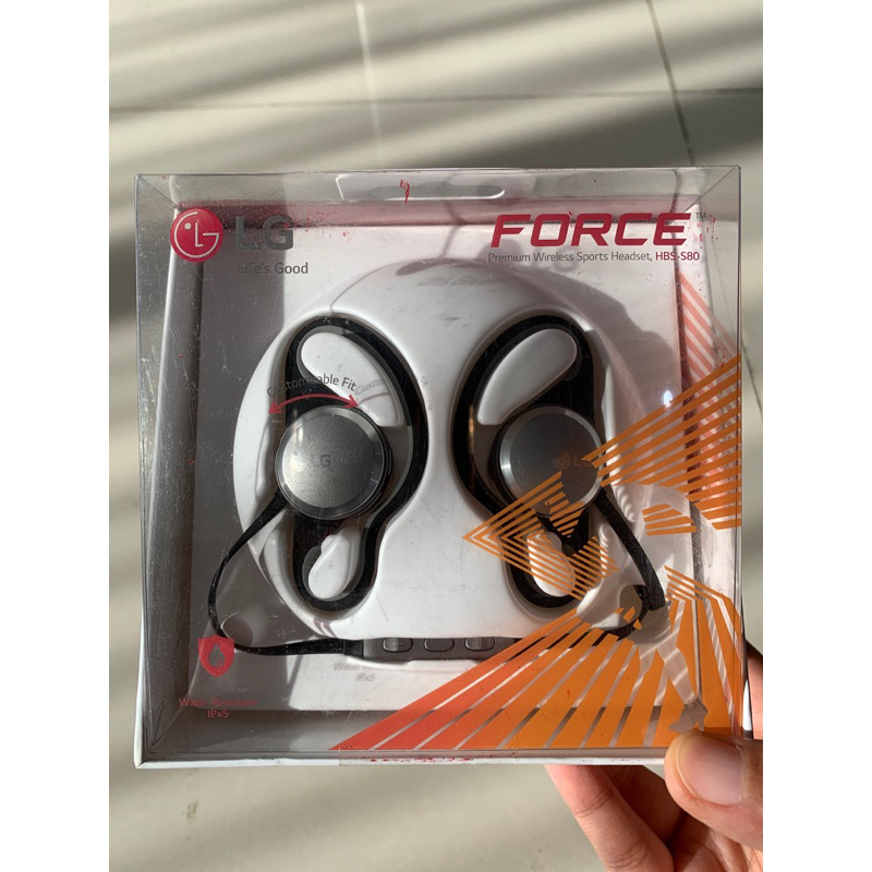 LG FORCE Premium Wireless Sports Headset HBS-S80