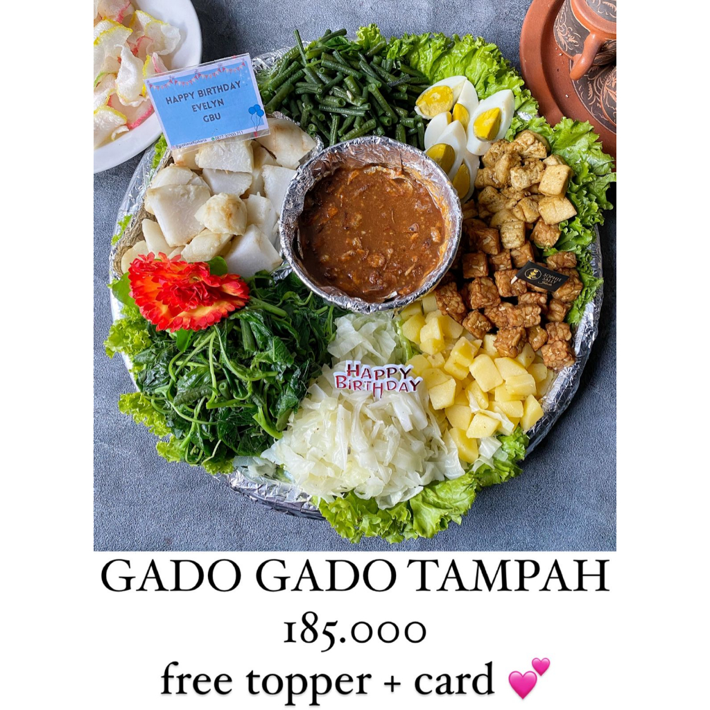 

Gado Gado Tampah - Ready Setiap Hari - Free Topper dan Gift Card