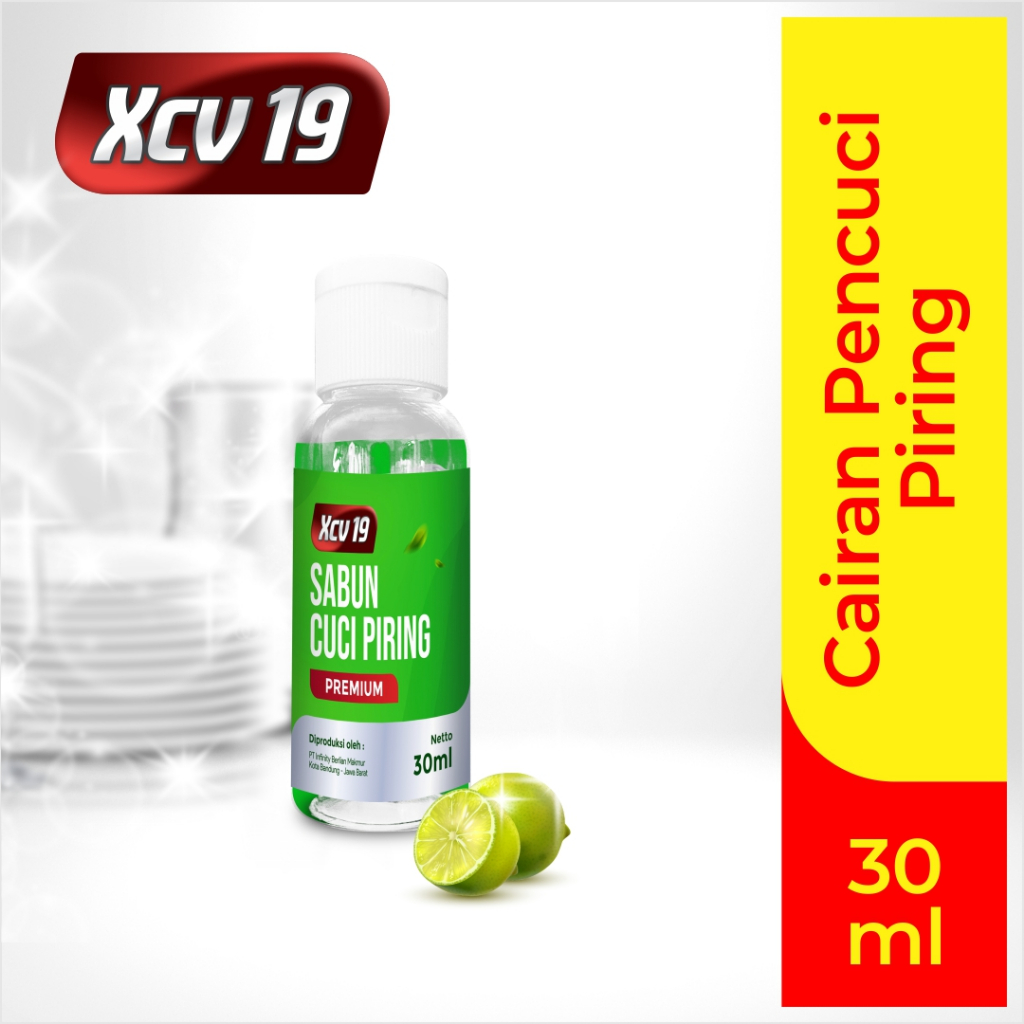 XCV 19 Sabun Cuci Piring 30 Ml Kemasan Botol Flip