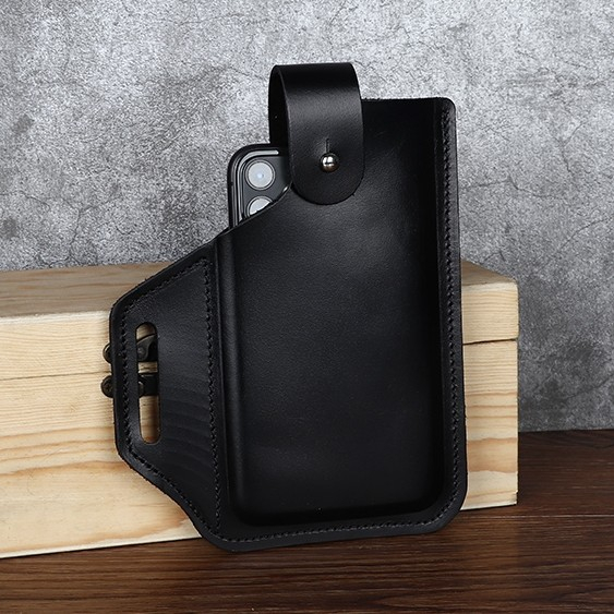 Tas Pinggang Dompet HP Kulit Original - Dompet HP Pria Pinggang Kulit Asli