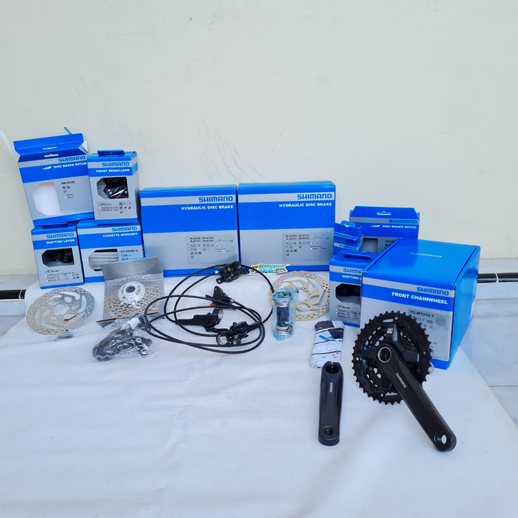 Groupset Shimano Alivio M3100 3x9 Speed 11-36T Original Untuk Sepeda MTB Federal