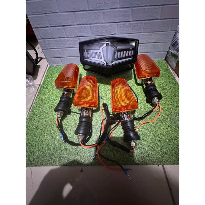 Paket Hemat Lampu Sen Sein Riting Rx-King Plus Stop Rx-King New Led Bohlam Transformer Import Berkua