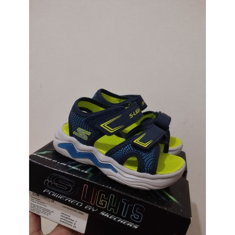 SALE SANDAL SKECHERS ANAK LAKI-LAKI/401670NNVB