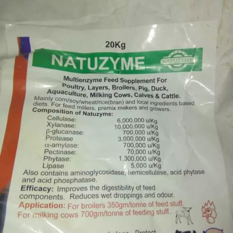 Natuzyme Multi Enzyme Untuk Pakan Hewan Ternak 1Kg