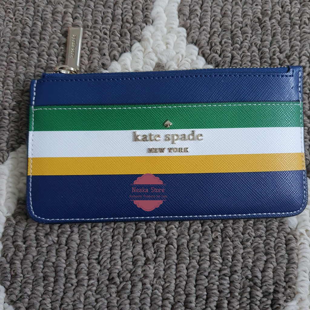 Dompet Kartu KS Staci large slim wlr00426 maritime stripe