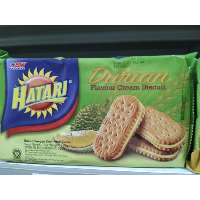 

Robinson Mart // HATARI// Biskuit dengan Rasa Durian 190 gram