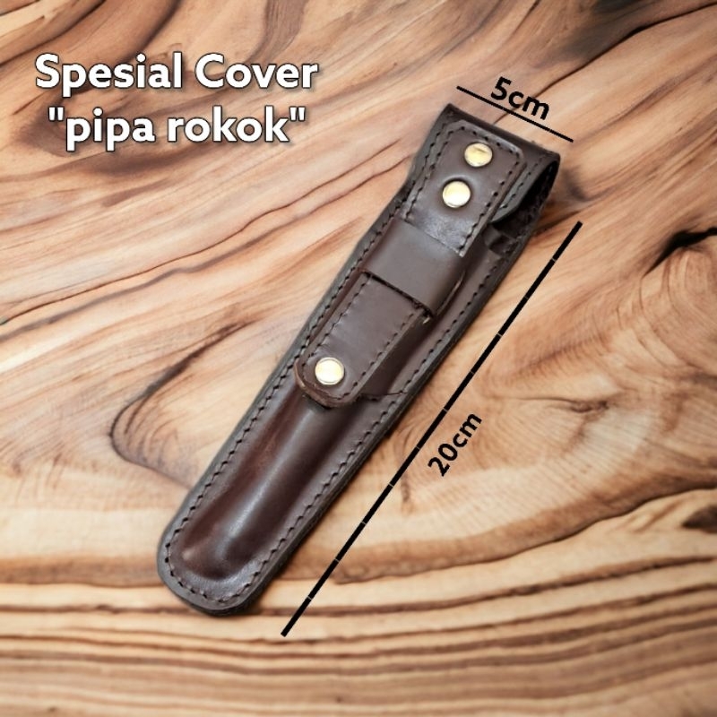 COVER SARUNG ONCE PIPA ROKOK ASLI KULIT SAPI