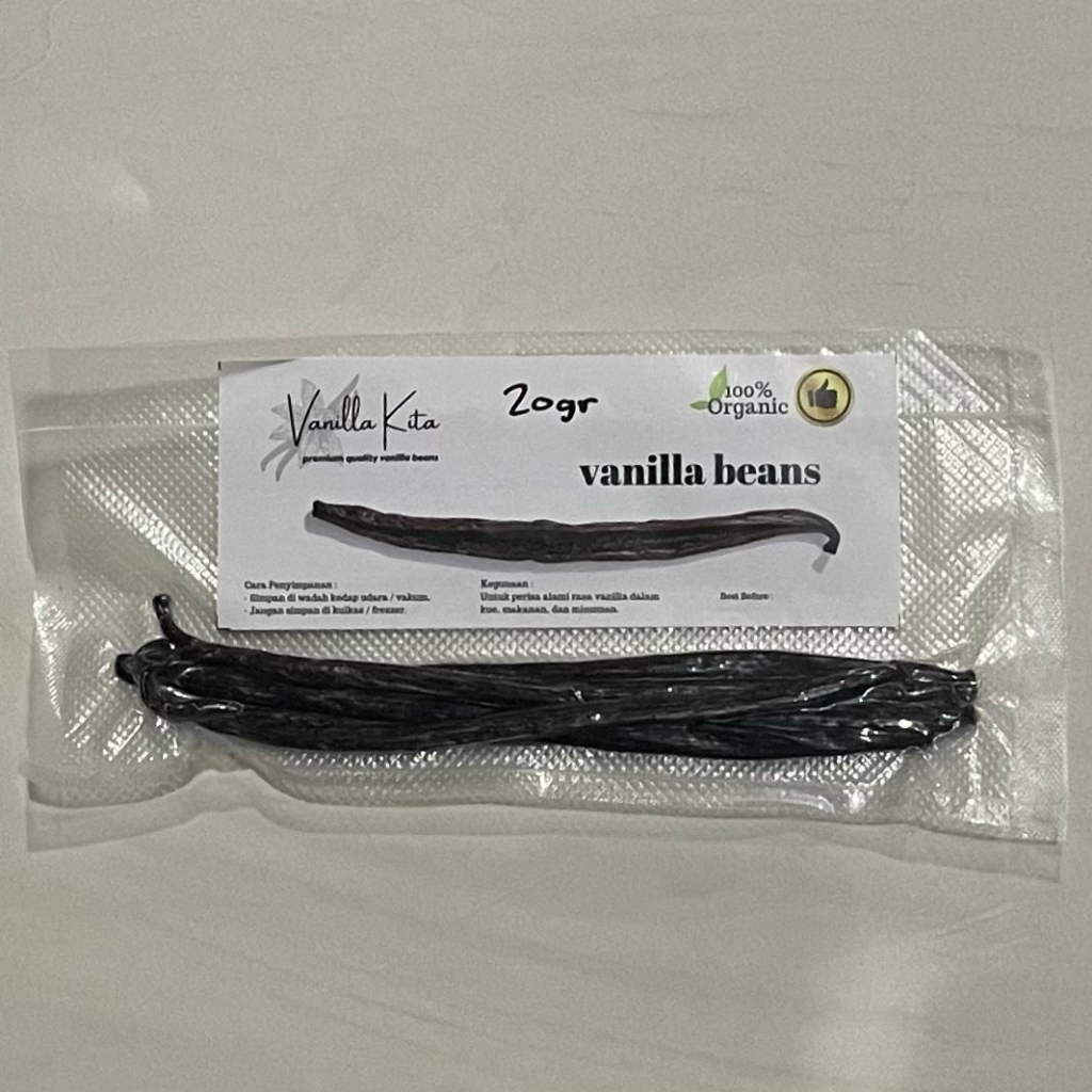 

Vanilla Bean 20gr dan 50gr - Premium Grade A (Biji Vanilla 100% ORGANIC)