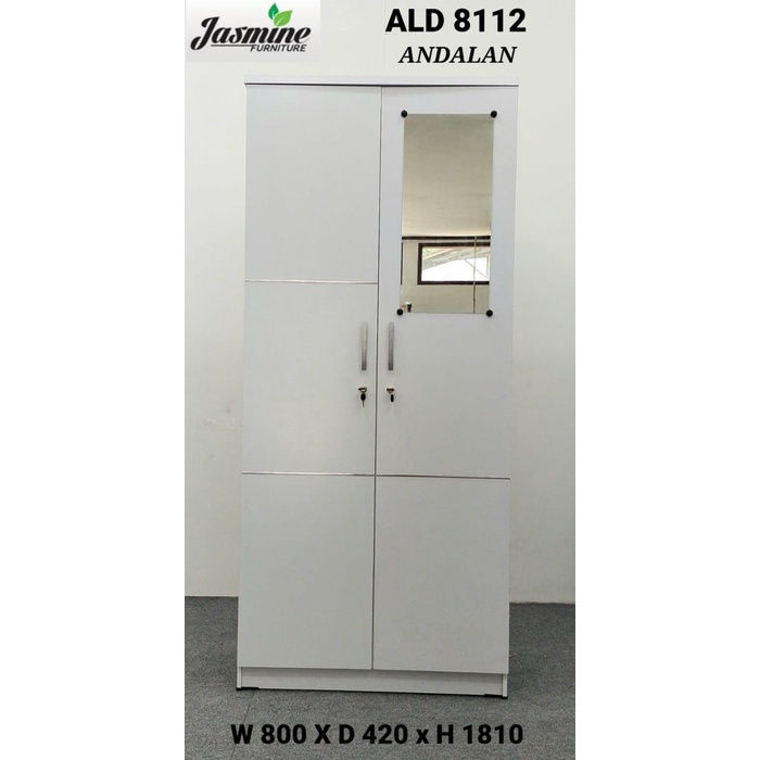 Lemari Pakaian Dua Pintu Ald 8112