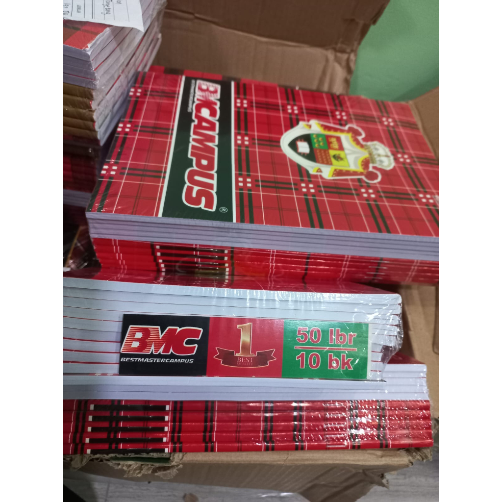 

PROMO GROSIR/ECER BUKU MERK BMC CAMPUS ISI 50 LEMBAR