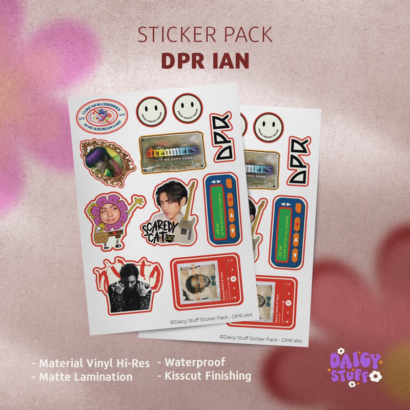 Sticker Pack DPR IAN Kiss Cut | Sticker KHH KRNB - DREAM PERFECT REGIME