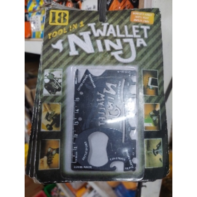 WALLET NINJA 18 IN 1 / OBRAL STOK NINJA TOOLCARD / ALAT MUTIFUNGSI BAGUS