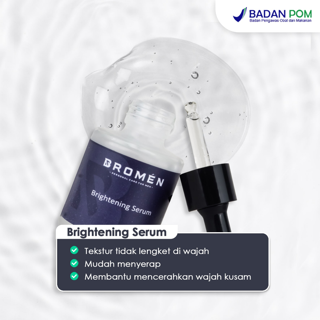 Paket Brightening Plus Bromen (Sabun Brightening + Serum Brightening + Sunscreen UV Shield)