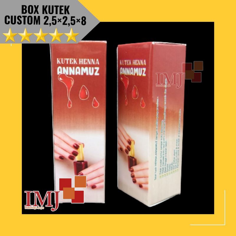 

BOX HENA CUSTOM 2,5x2,5x8 KARDUS HENA 2,5×2,5×8 DUS HENA CUSTOM