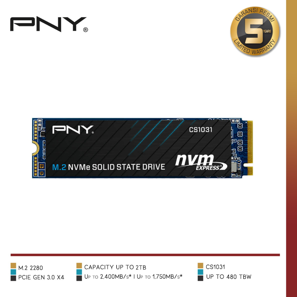PNY CS1031 M.2 2280 NVMe Gen3x4 SSD