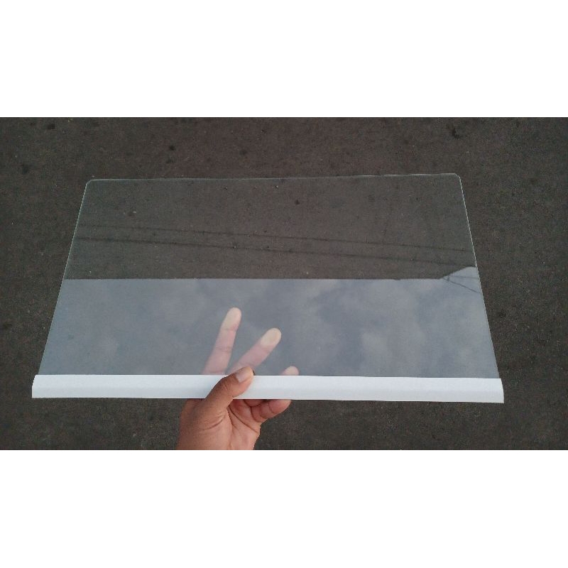 RAK TENGAH KULKAS SHARP 1 PINTU KACA TEMPERED GLASS SIZE 46,5 CM x 25 CM ORIGINAL