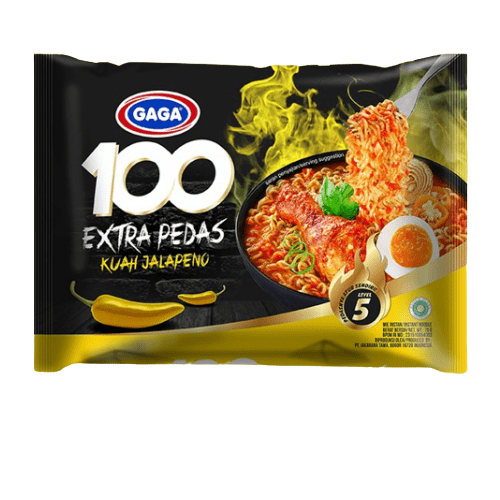 

Mie Gaga Kuah Jalapeno Extra Pedas