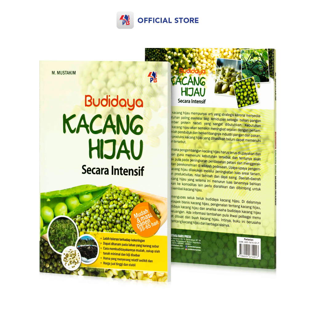 Buku Pertanian : Budidaya Kacang Hijau Secara Intensif Pustaka Baru Press / Pustaka Baru Press - PB