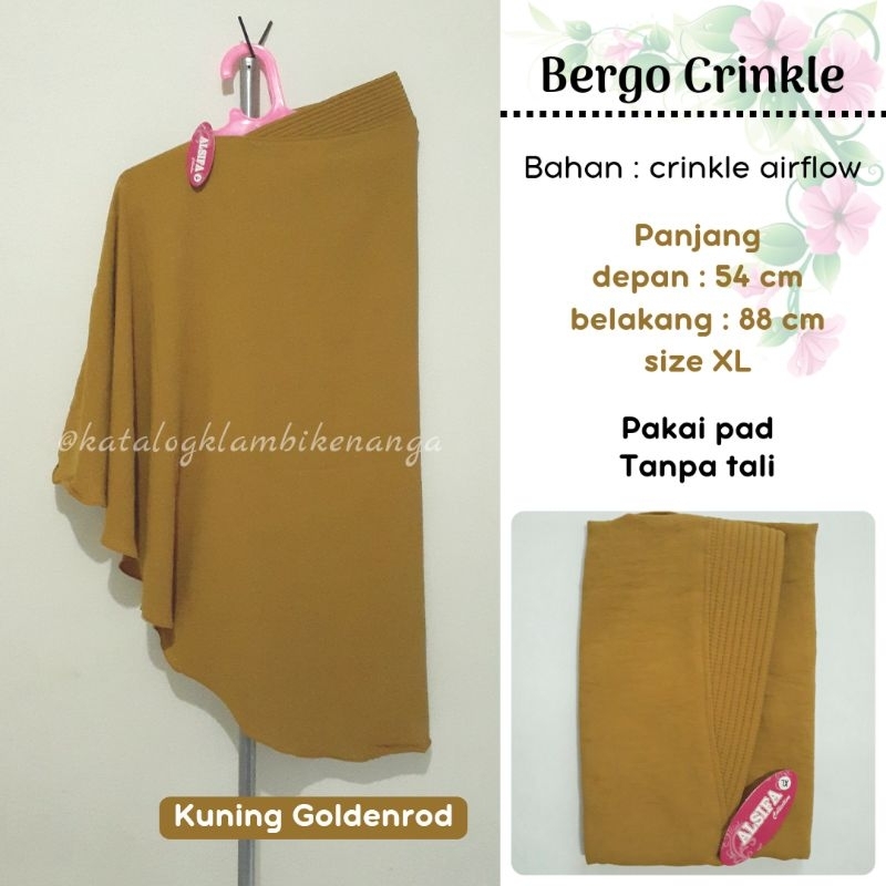 KK Bergo Crinkle Airflow Pad Tanpa Tali Size XL